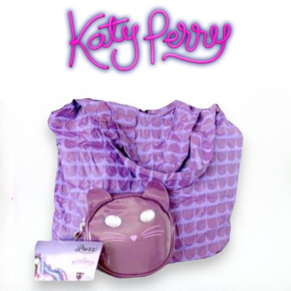 Katy Perry Purr Shopper Tote Cat Pouch